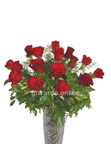 Bouquet di rose rosse a gambo corto